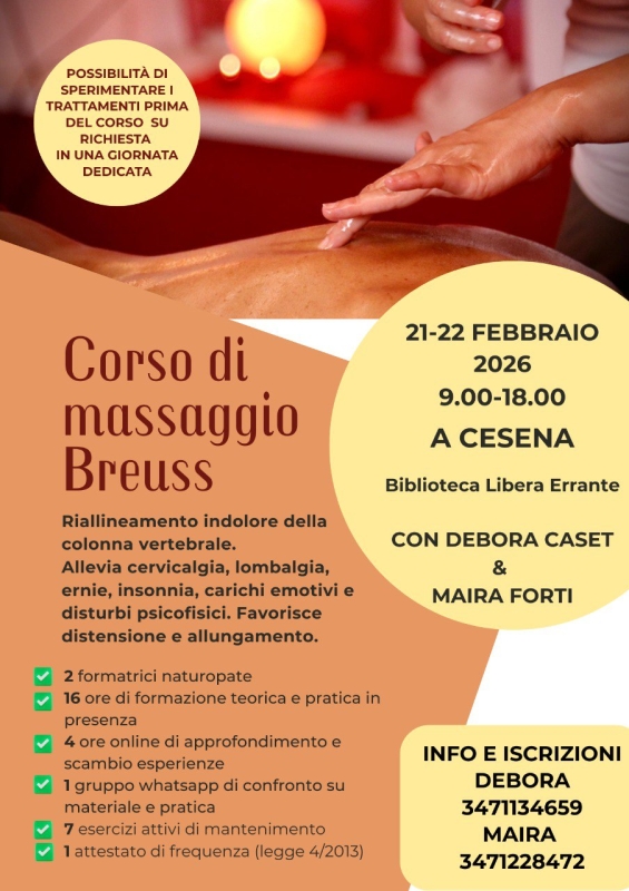 CORSO DI MASSAGGIO BREUSS