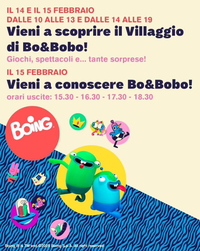 Carnevale al Centro Commerciale ESP con il Villaggio di Bo&Bobo