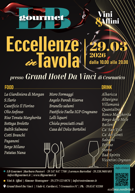Eccellenze in Tavola 2026