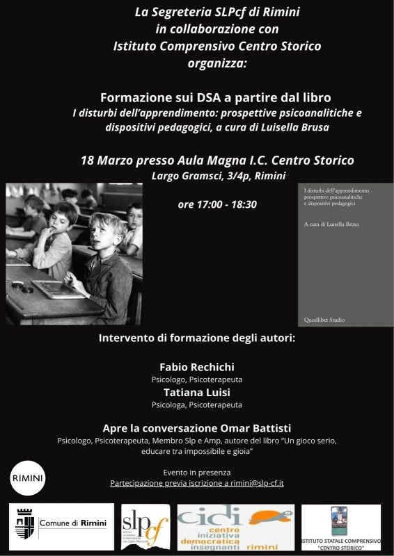 Incontro di formazione sui Disturbi Specifici dell'apparendimento