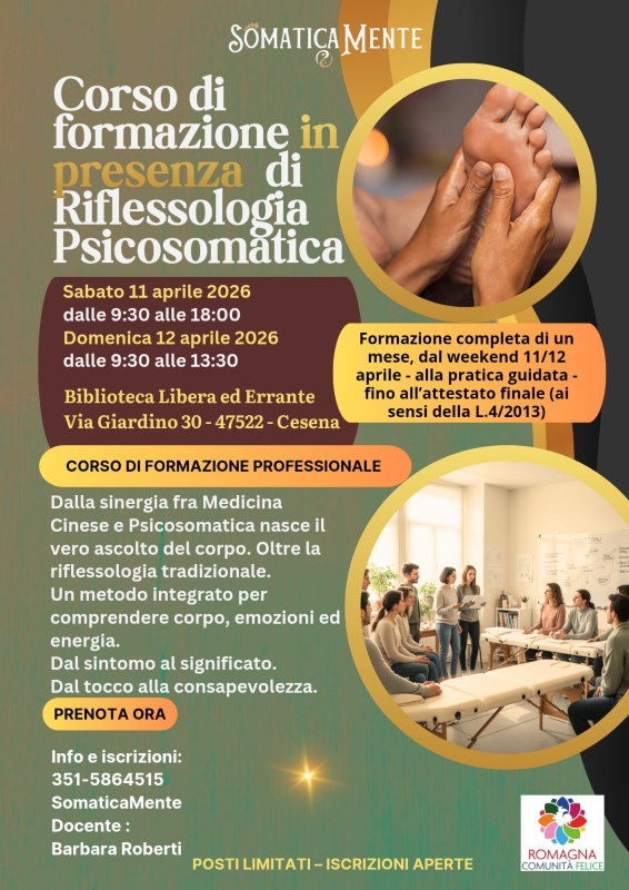 CORSO DI RIFLESSOLOGIA PSICOSOMATICA
