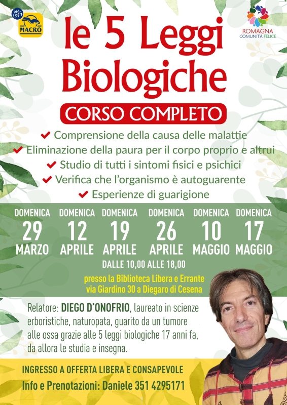 CORSO COMPLETO SULLE 5 LEGGI BIOLOGICHE