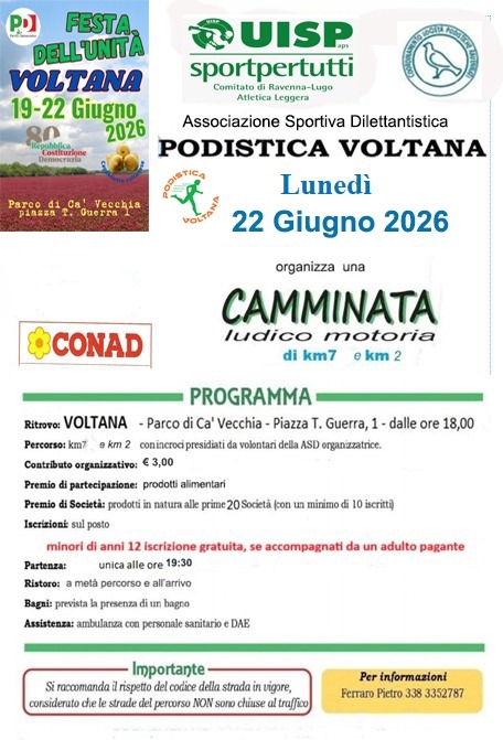 camminata ludico motoria FESTA DEL PD