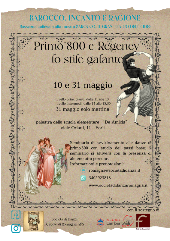 Primo'800 e Regency, lo stile galante