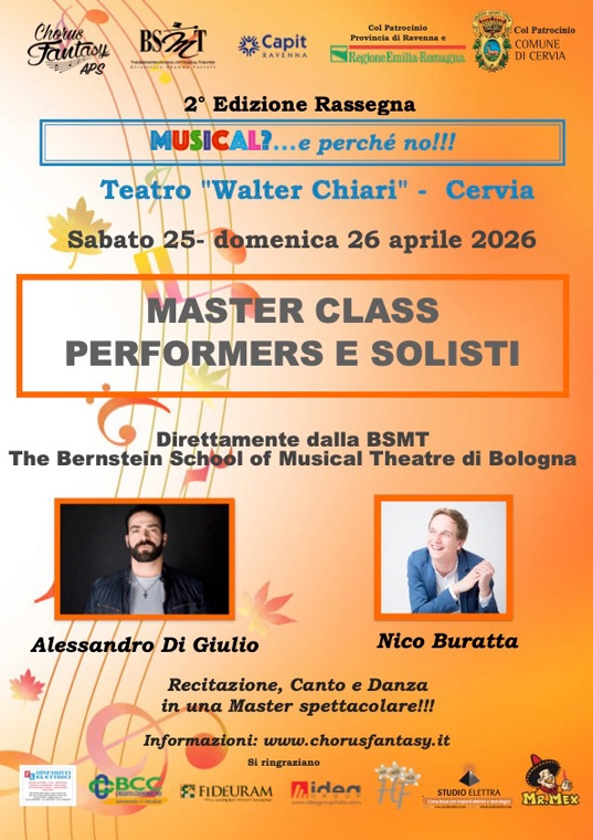 Master Class per Performer e Solisti
