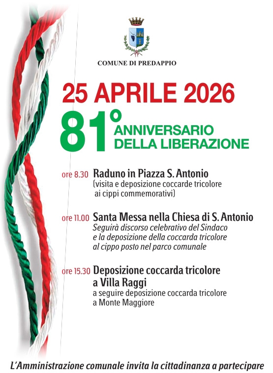 Predappio festeggia l’81° anniversario della Liberazione d’Italia