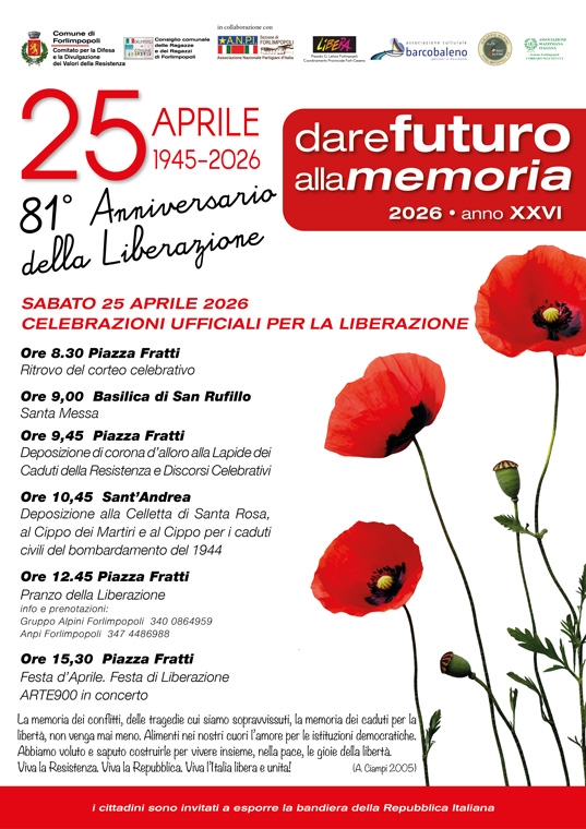 Dare futuro alla memoria, 81° Anniversario della Liberazione
