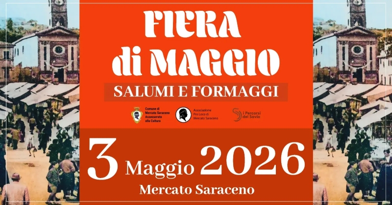 Fiera di Maggio, salumi e formaggi Mercato Saraceno 2026