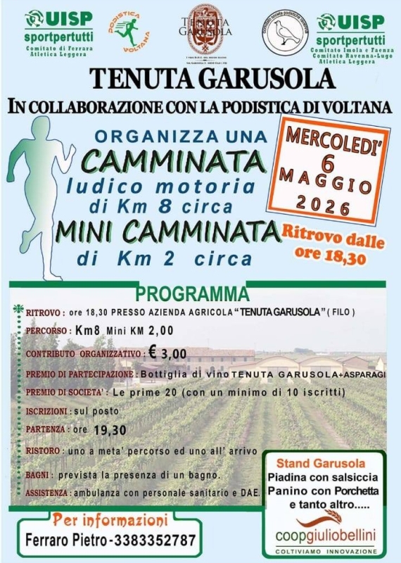 Filo di Argenta Camminata Tenuta Garusola