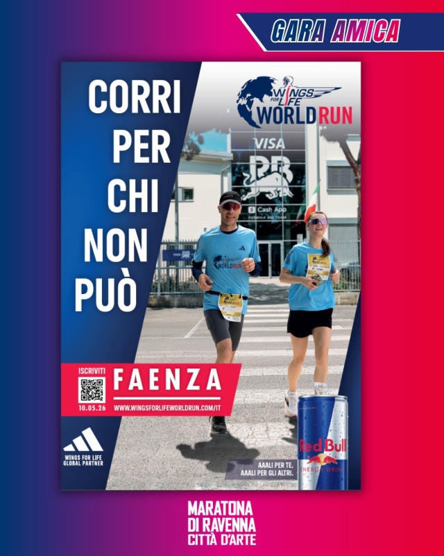 Wings for Life World Run 2026 a Faenza