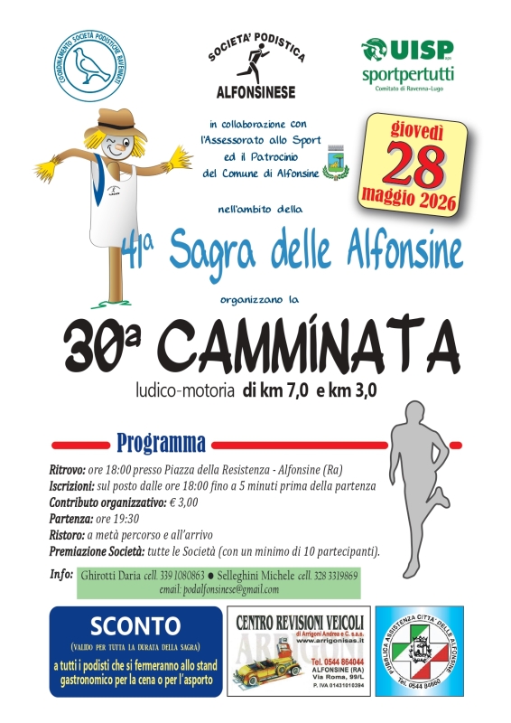 30^ Camminata alla Sagra delle Alfonsine