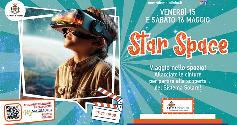 Star space, un viaggio nello spazio a Le maioliche