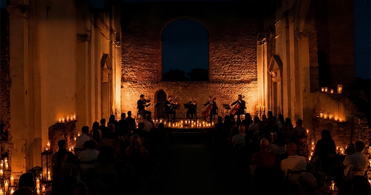 Da Bach ai Led Zeppelin Concerto al Tramonto tra le Candele