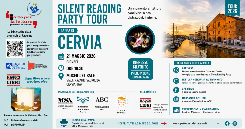 Silent reading party tour cervia