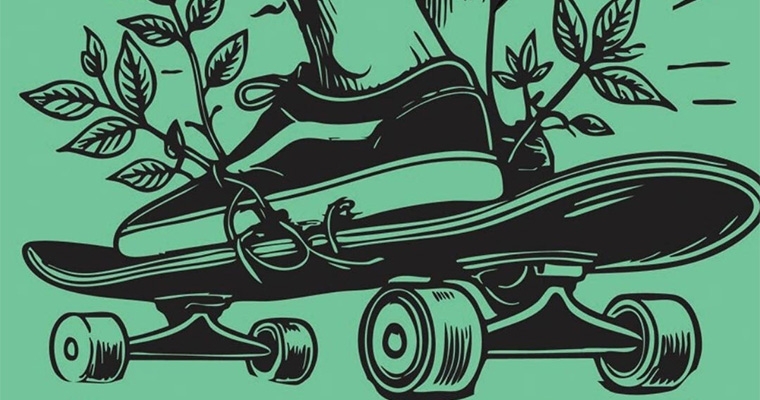 Vagaboarder Green Skate Day