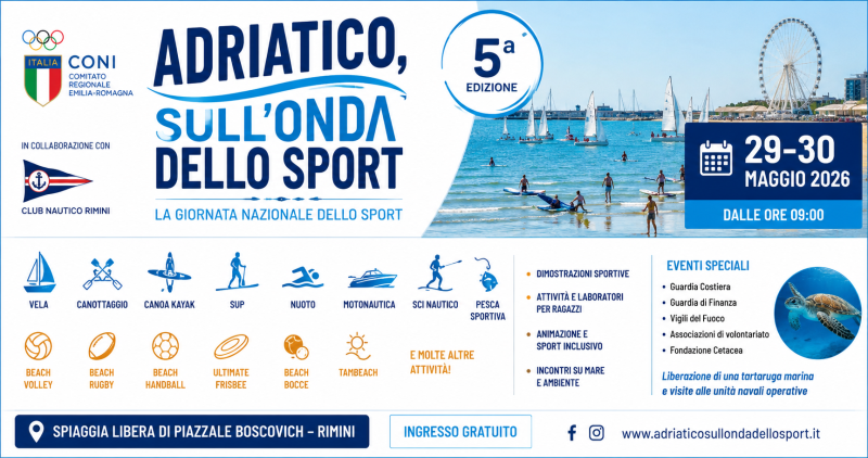 ADRIATICO, SULL'ONDA DELLO SPORT 6&deg; edizione