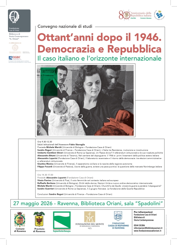 Convegno nazionale 80 anni dalla nascita della Repubblica italiana