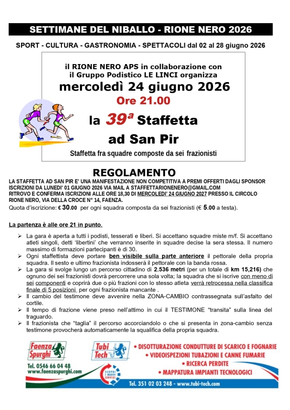 39° Staffetta ad Sant Pir