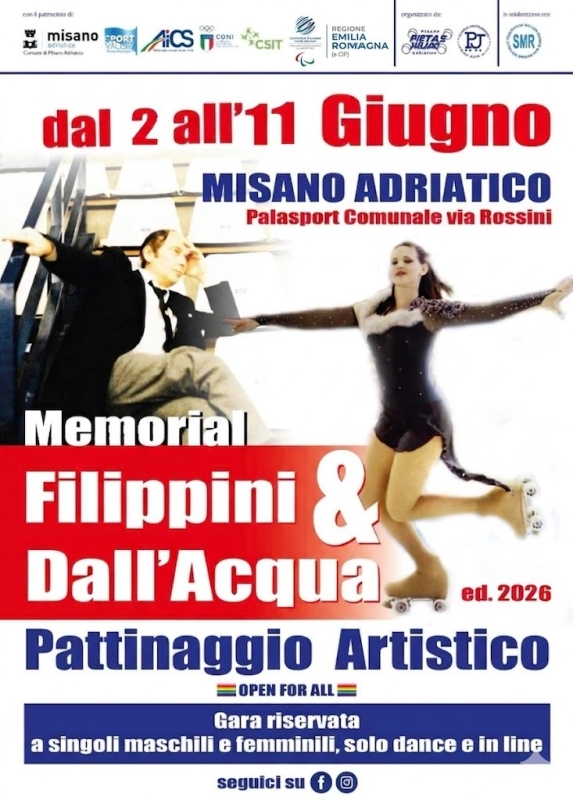 Tutti gli eventi AICS Rimini del mese di Giugno.Si parte con Memorial Filippini di Pattinaggio a Misano