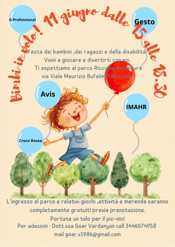 Bimbi in volo!