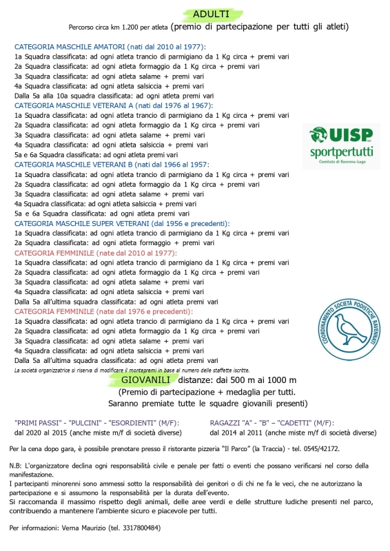 Staffetta Competitiva Parco Pertini