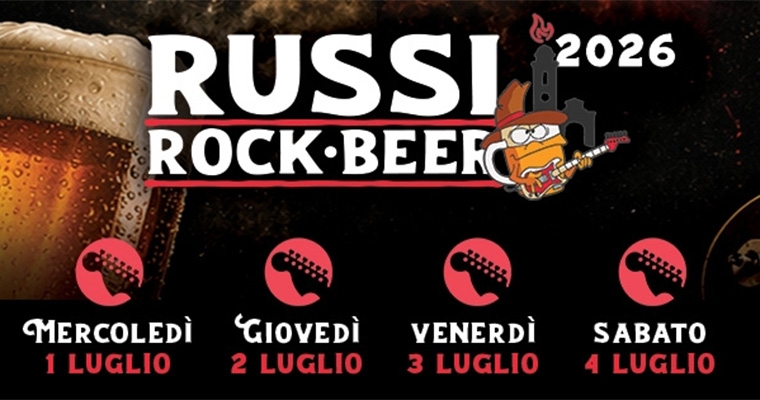 RUSSI ROCK BEER 2026 – 11ª EDIZIONE