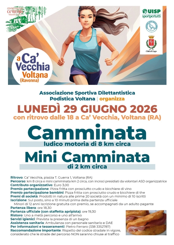 CAMMINATA 40° ANNIVERSARIO CENTRO SOCIALE CA' VECCHIA DI VOLTANA