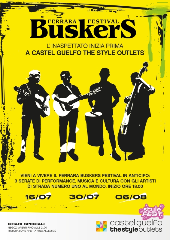 Ferrara Buskers Festival Castel Guelfo The Style Outlets
