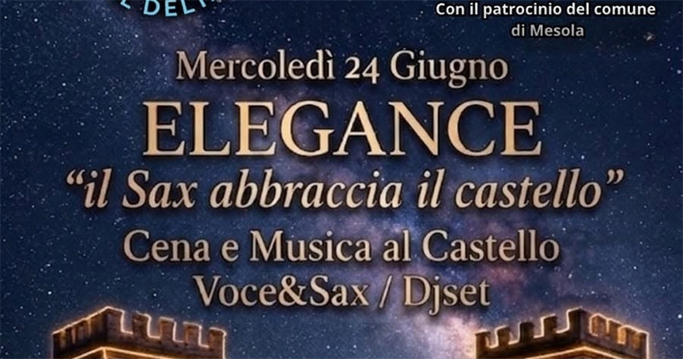 Il sax abbraccia il Castello