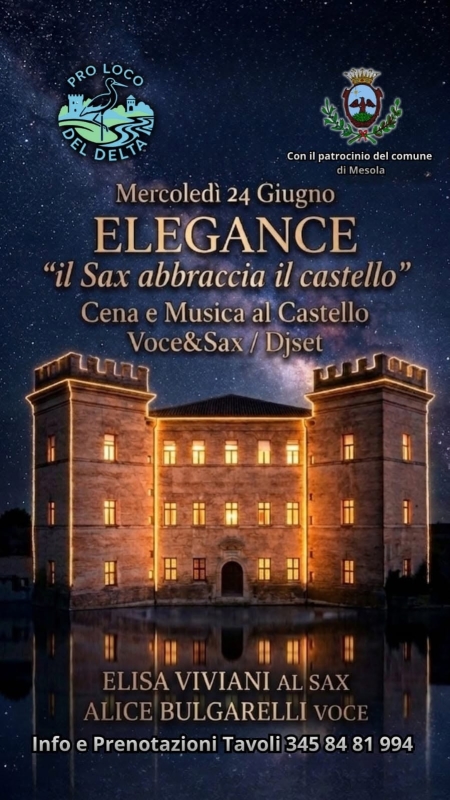 Il sax abbraccia il Castello