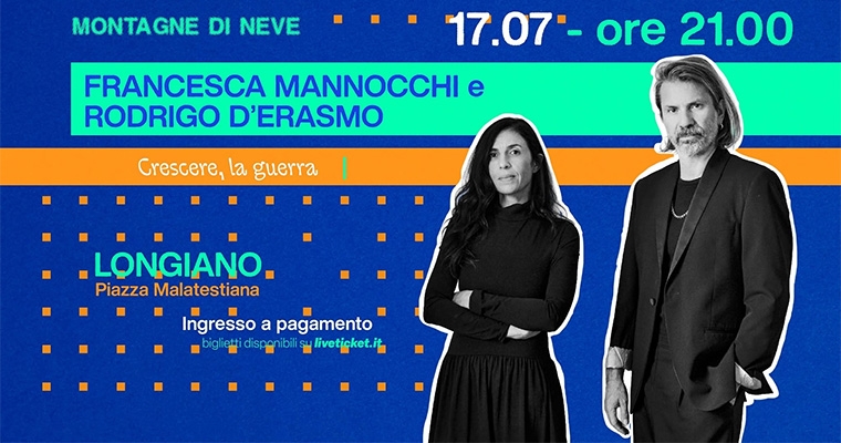 CRESCERE, LA GUERRA con Francesca Mannocchi e Rodrigo D'Erasmo