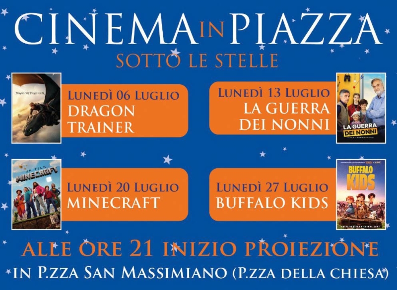 Cine in piazza sotto le stelle
