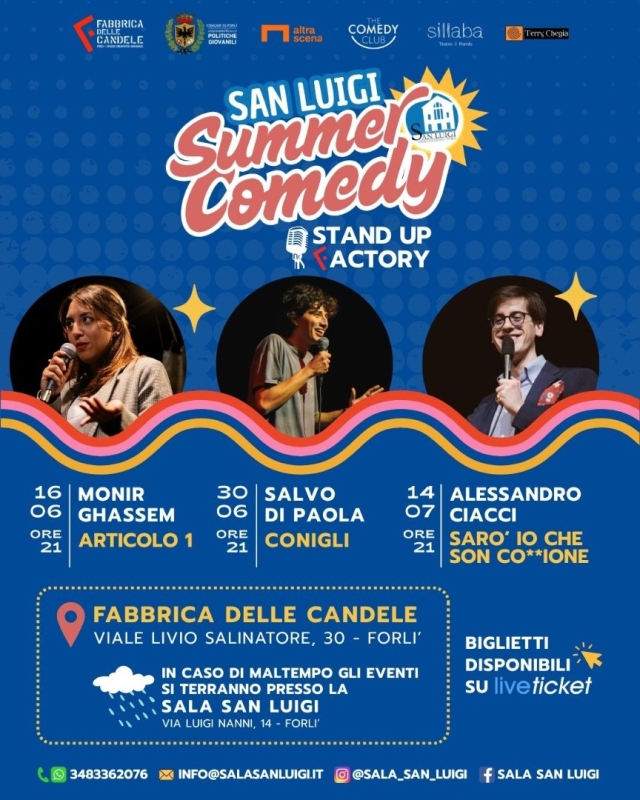 SAN LUIGI SUMMER COMEDY – STAND UP FACTORY