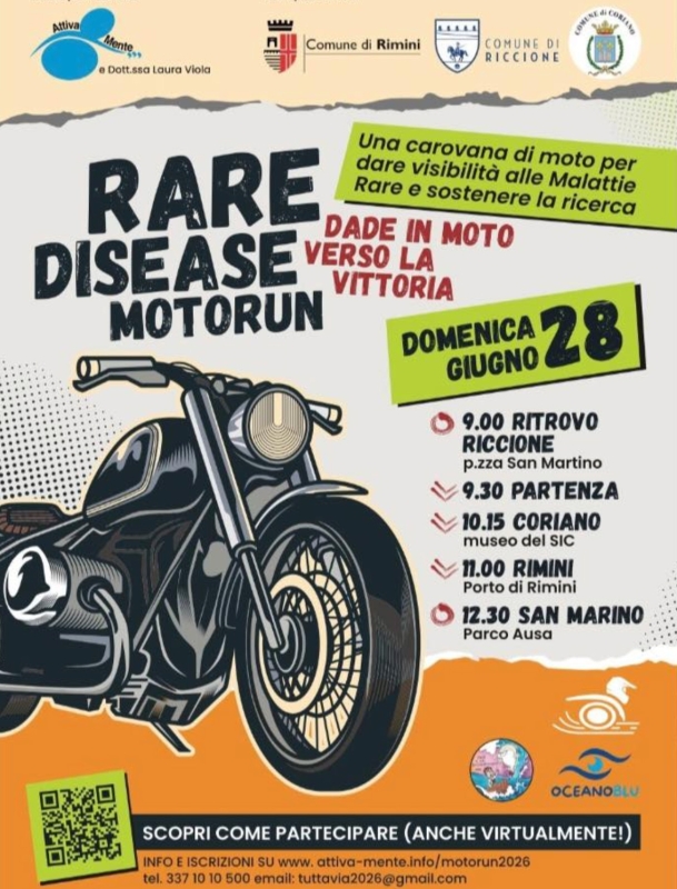 Rare Disease Motorun – Raduno di moto e parata di solidarietà