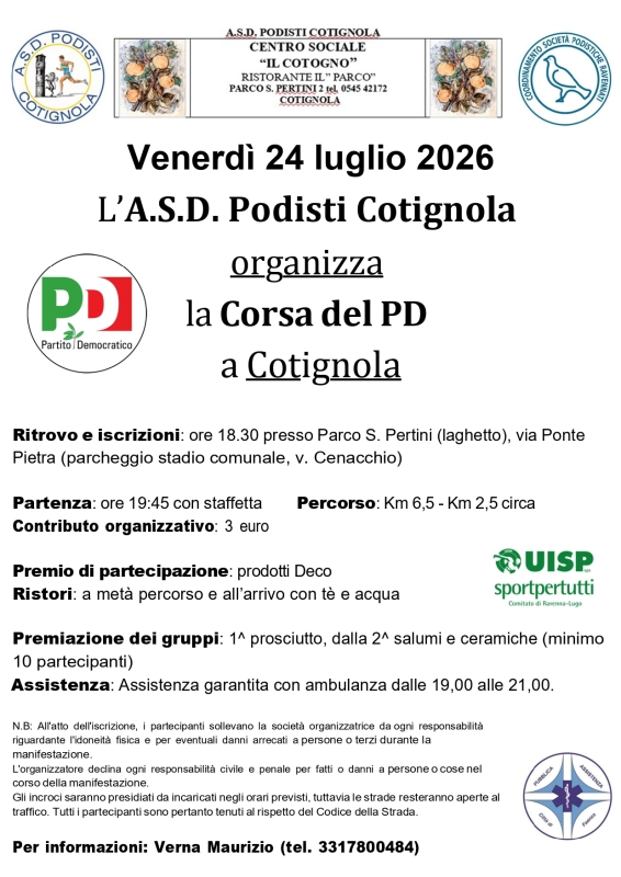 Corsa del PD Cotignola