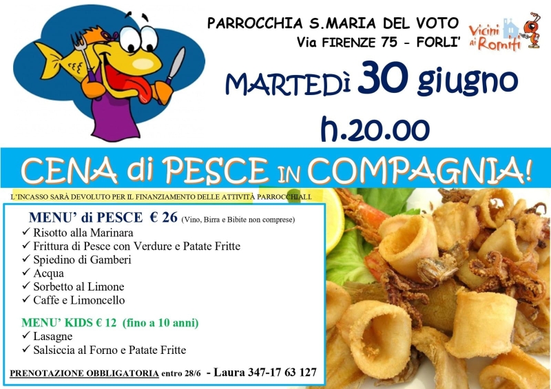 Cena di pesce in compagnia