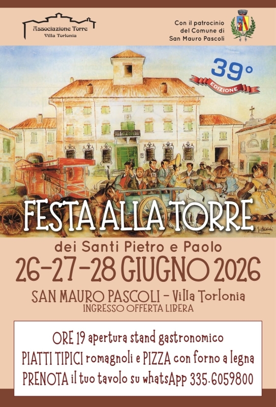 FESTA ALLA TORRE 2026 – 39a EDIZIONE