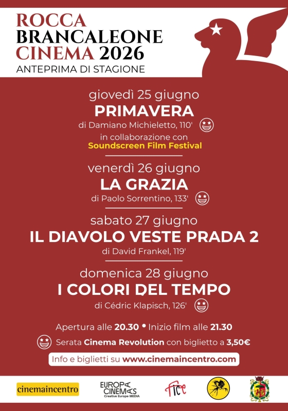 Rocca Cinema Brancaleone Anteprima Stagione