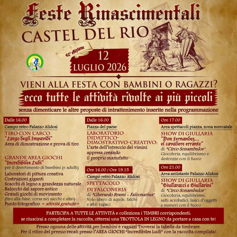 Festa Rinascimentale Castel del Rio 42a edizione