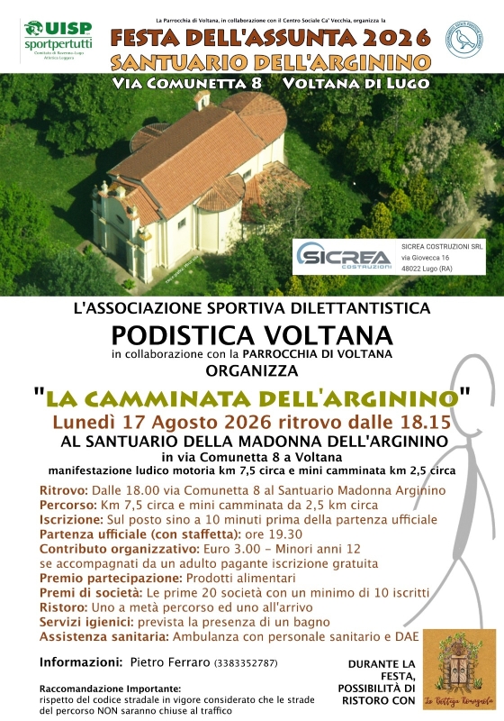 Camminata Santuario Madonna dell'Arginino
