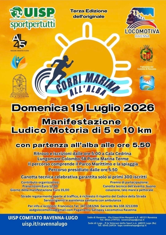 CORRI MARINA ALL'ALBA – 3ª EDIZIONE