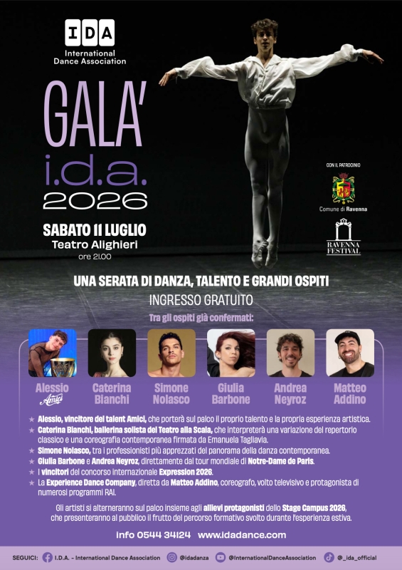Galà Ida - Serata di Danza al Teatro Alighieri