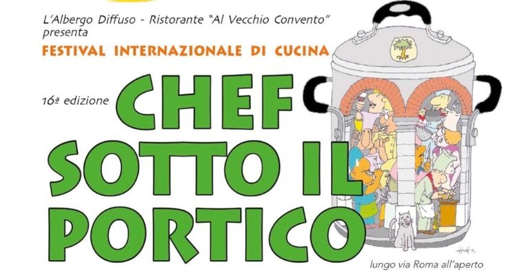Chef sotto il portico