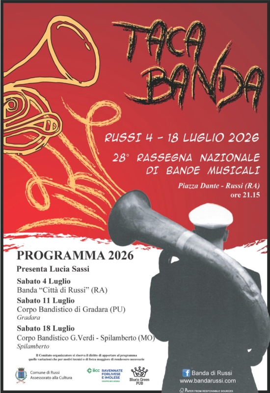 Tacabanda 2026 – 28ª Rassegna Nazionale di Bande Musicali