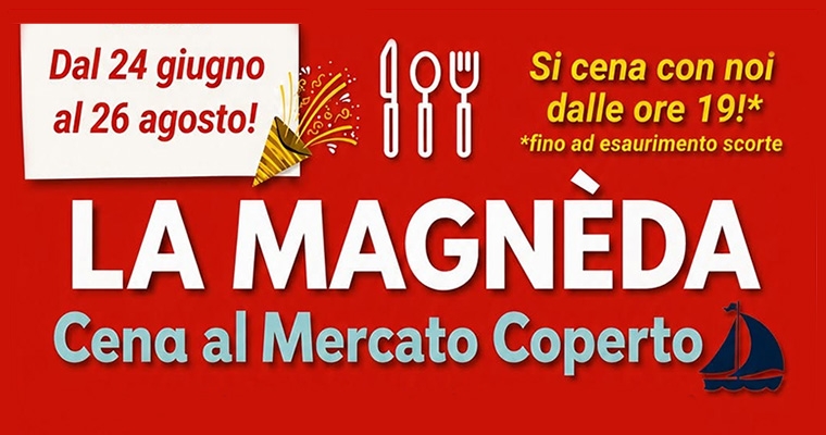 La Magnèda – Cena al Mercato Coperto