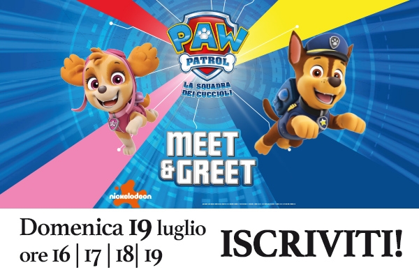 I Paw Patrol arrivano al Puntadiferro