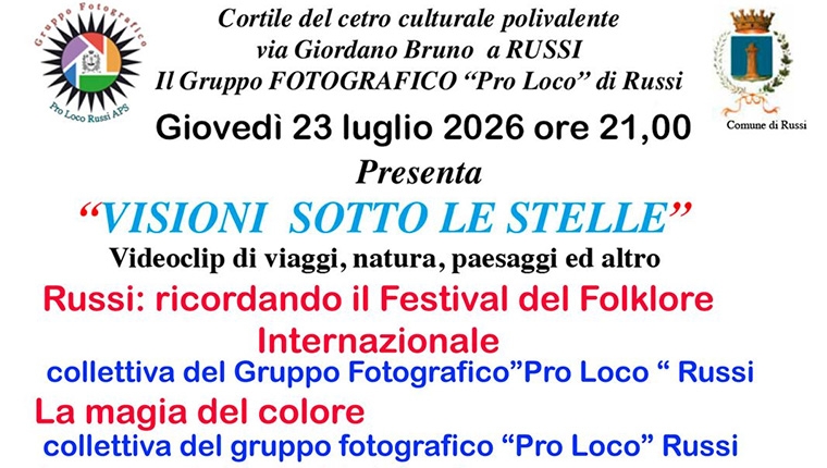VISIONI SOTTO LE STELLE