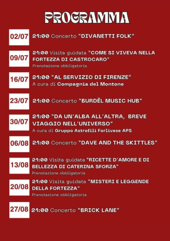 I Giovedì in Fortezza