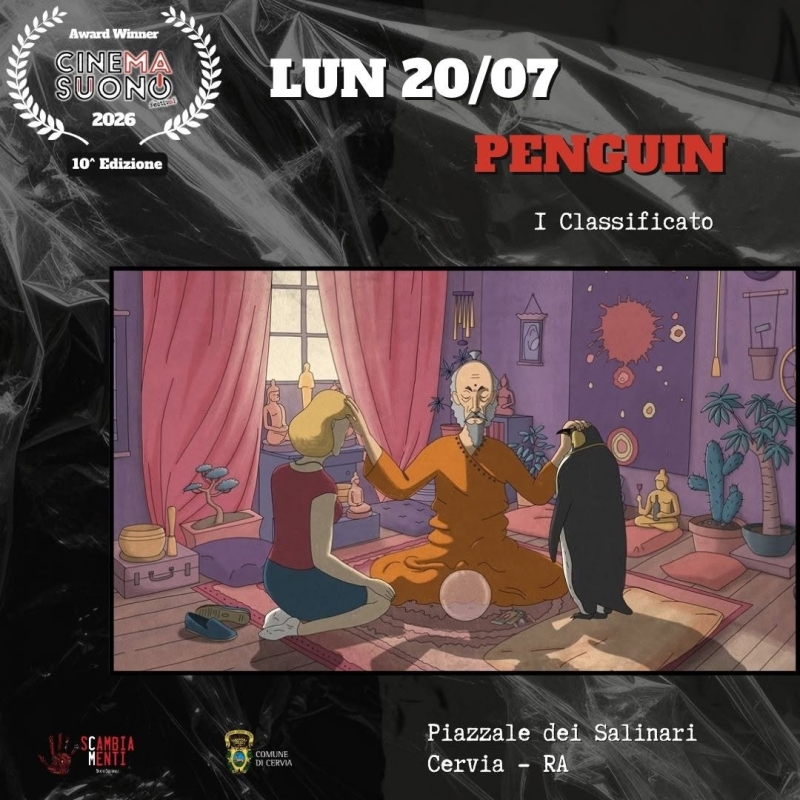 Penguin proiezione per Cinemasuono