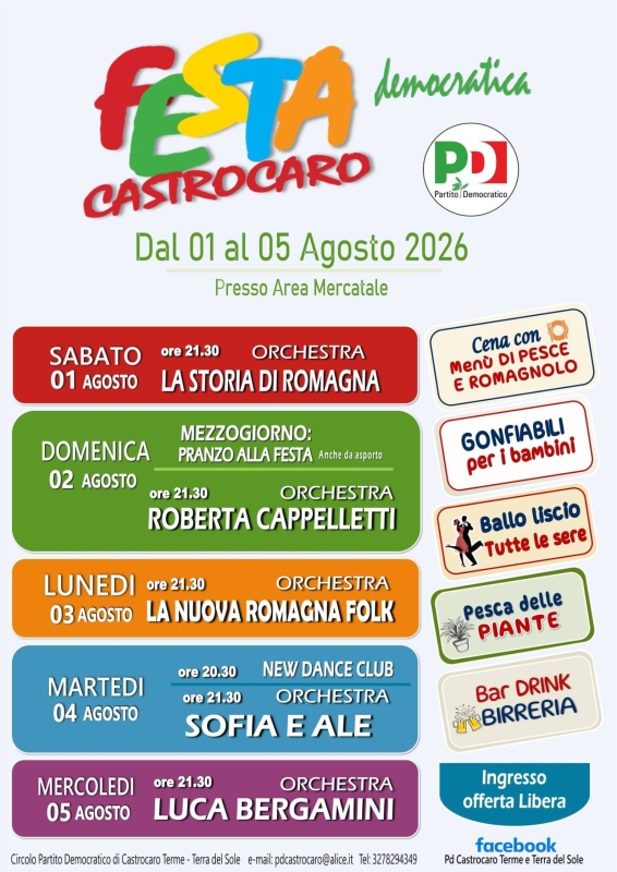 festa democratica Castrocaro terme